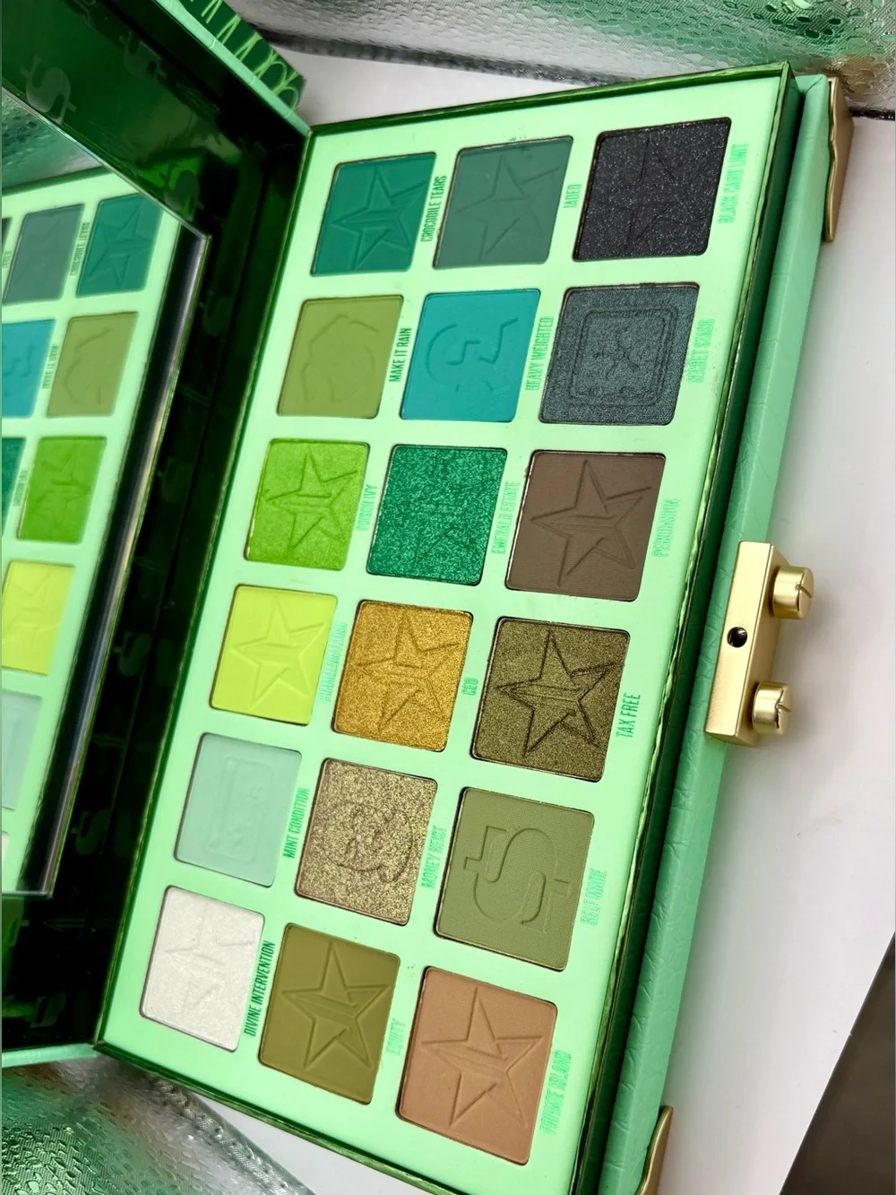 Jeffree Star Blood Money Mint Green Money Clip Case with Gold Hardware NEW!